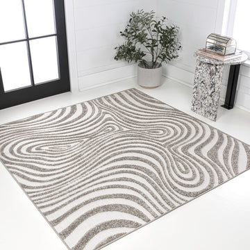 Maribo Abstract Groovy Striped Area Rug